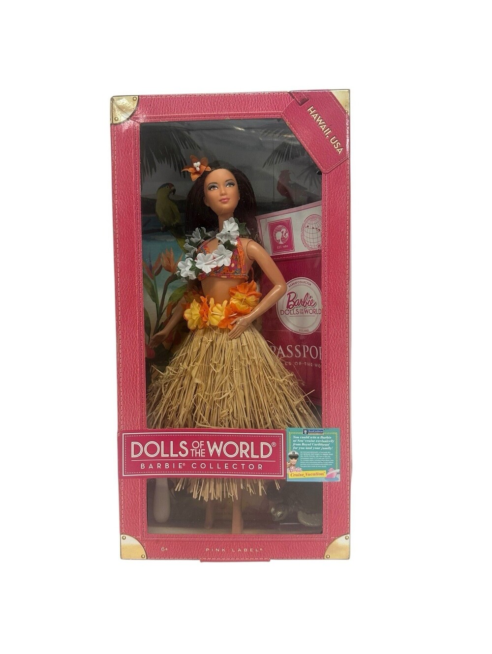 Barbie Dolls of the World Hawaii Passport Series 2012 Pink Label Mattel W3443